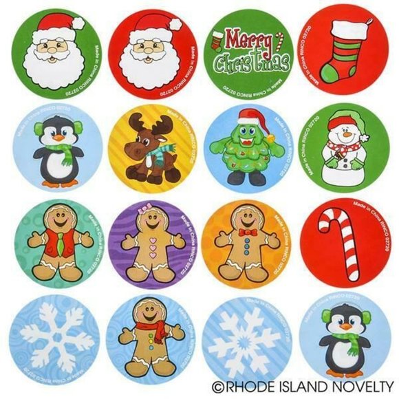 500 HOLIDAY ROLL CHRISTMAS STICKER ROLL ASSORTMENT - Picture 3 of 3